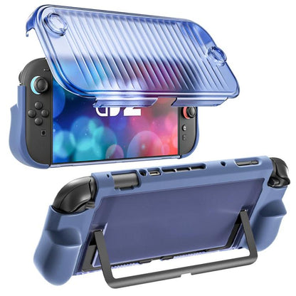 For Nintendo Switch 2 Crystal Full-Coverage Protective Case Dock-Compatible Design