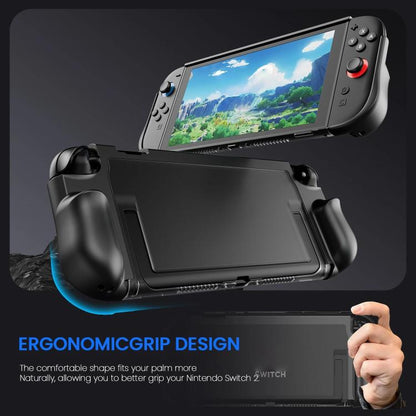 For Nintendo Switch 2 Crystal Full-Coverage Protective Case Dock-Compatible Design