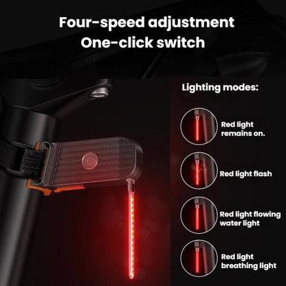 SMILING SHARK CW-D388 Outdoor Night Riding Bike Tail Light Bicycle Decorative Signal Light