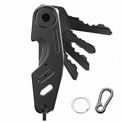 Vintage Style Aluminum Key Holder Car Key Fob Clip for 2-6 Keys Ideal Gift for Men
