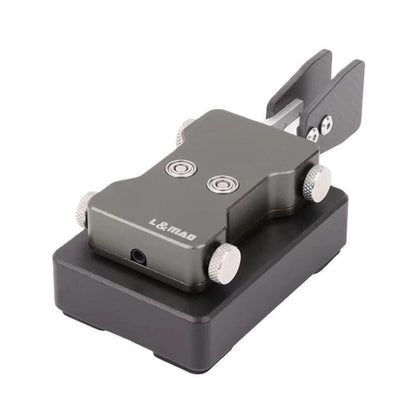 3.5mm Audio Dual-paddle Automatic Key Shortwave Radio Morse Code, Titanium Gray, Blue, Red