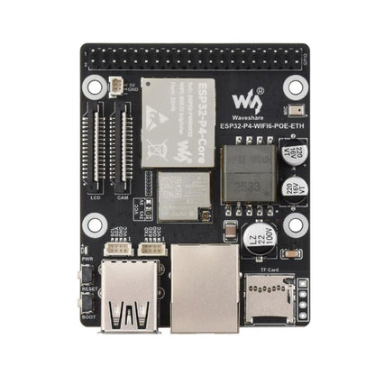 WAVESHARE ESP32-P4-WIFI6-POE-ETH Development Board Supports Power Over Ethernet (PoE), Package C