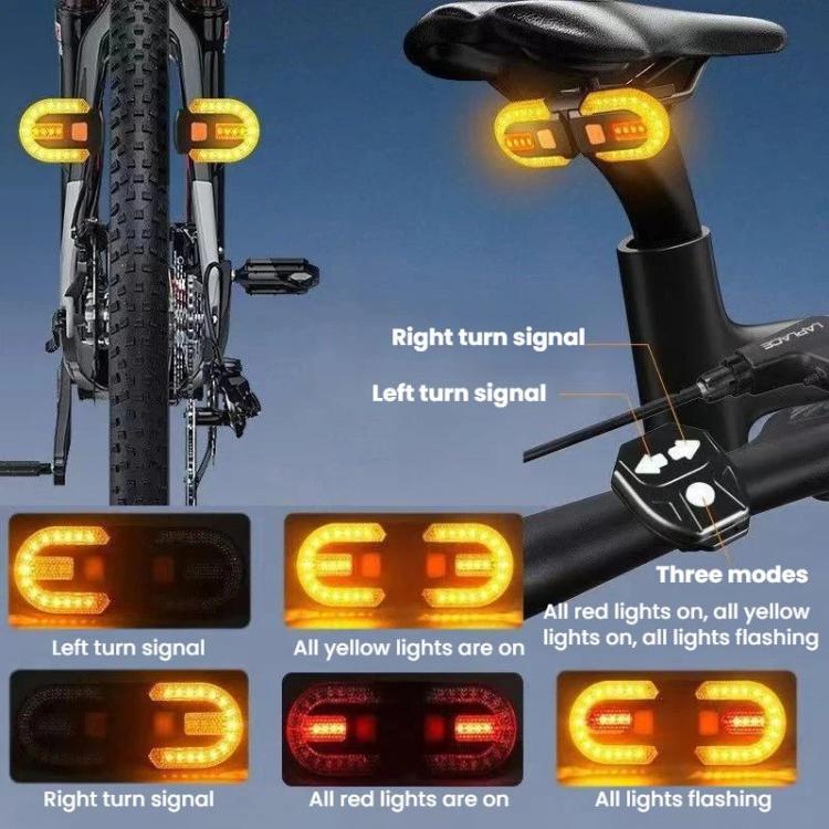 Bike Remote Control Turn Signal Taillight Detachable Mountain Bike Warning Light