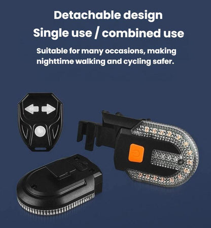 Bike Remote Control Turn Signal Taillight Detachable Mountain Bike Warning Light