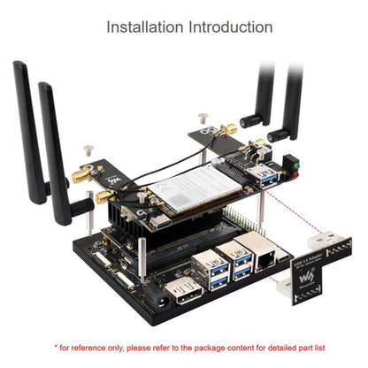 WAVESHARE 5G / 4G / 3G Module, Includes RM520N-GL Module, Supports 5G NSA And SA Networking, GNSS Positioning, 32256