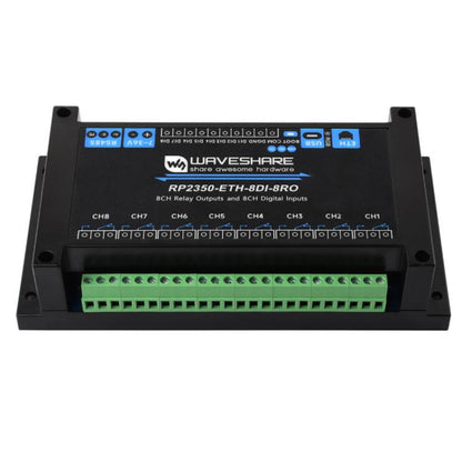 WAVESHARE RP2350 Industrial Control Board 8-Channel Network Relays Based On RP2350 Main Controller, 32451, 32452