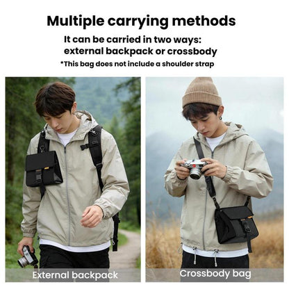 Cwatcun D258 Compact DSLR Mirrorless Camera Carry Case Outdoor Photography Bag, D258