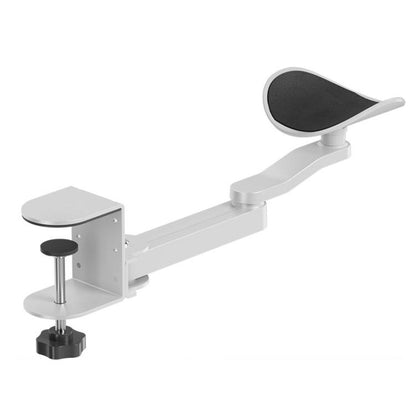 Ergonomic Computer Desk Arm Rest 360-degree Rotating Desk Clamp Arm Support Bracket Keyboard Armrest Extender