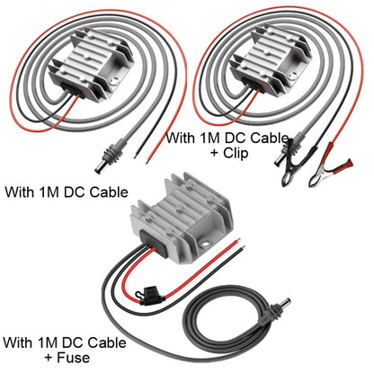 12V/24V To 30V 3.5A DC Power Converter, With 1M DC Cable, With 1M DC Cable + Clip, With 1M DC Cable + Fuse