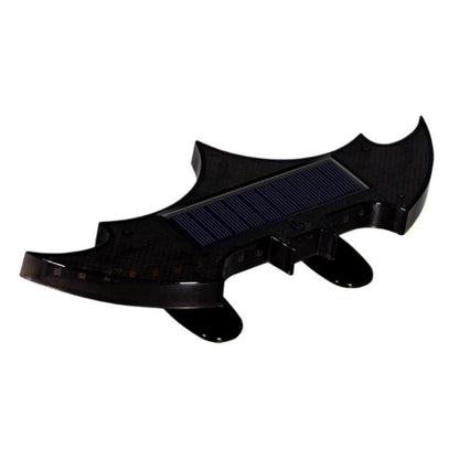 Car Solar-Powered Rear Wing Light Anti-Rear-End Collision Bat-Shaped Decorative Light