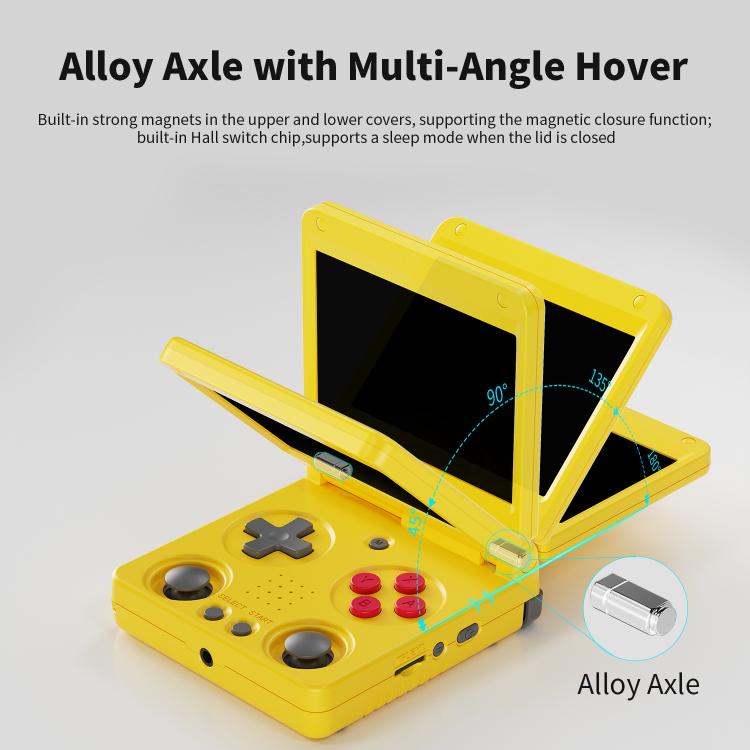 ANBERNIC RG 34XXSP 3.4-inch IPS Linux Retro Console, Quad-Core Cortex-A53, 5G WiFi, Clamshell with Dual Joysticks, 64G, 64G+128G, 64G+256G