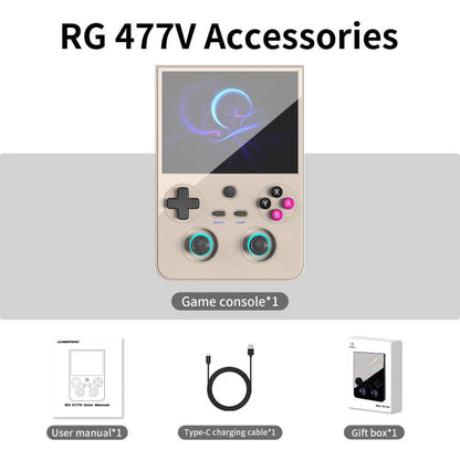 ANBERNIC RG477V 4.7-Inch 120Hz Vertical Handheld Console Dimensity 8300 Chipset, Android 14, RGB Lighting & Gyroscope, Built In 8G+128GB, Built In 8G+128GB+128G SD Card, Built In 12G+256GB, Built In 12G+256GB+128G SD Card