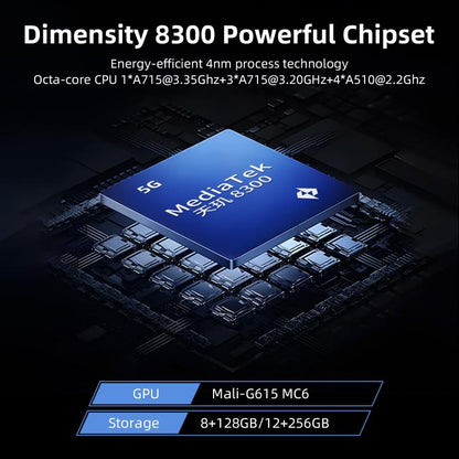 ANBERNIC RG477V 4.7-Inch 120Hz Vertical Handheld Console Dimensity 8300 Chipset, Android 14, RGB Lighting & Gyroscope, Built In 8G+128GB, Built In 8G+128GB+128G SD Card, Built In 12G+256GB, Built In 12G+256GB+128G SD Card