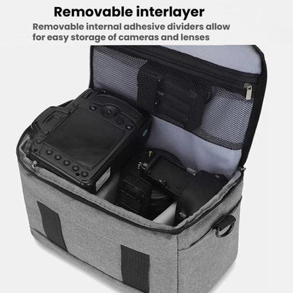 DSLR Camera Shoulder Bag Mirrorless Camera Bag, Small Gray, Small Black, Large Gray, Large Black