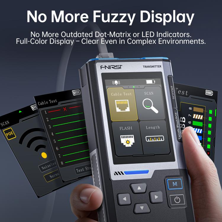 FNIRSI Multifunctional Cable Finder with Anti-interference PoE Cable Tester, LPM-10