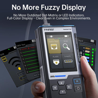 FNIRSI Multifunctional Cable Finder with Anti-interference PoE Cable Tester, LPM-10