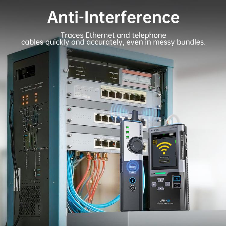 FNIRSI Multifunctional Cable Finder with Anti-interference PoE Cable Tester, LPM-10