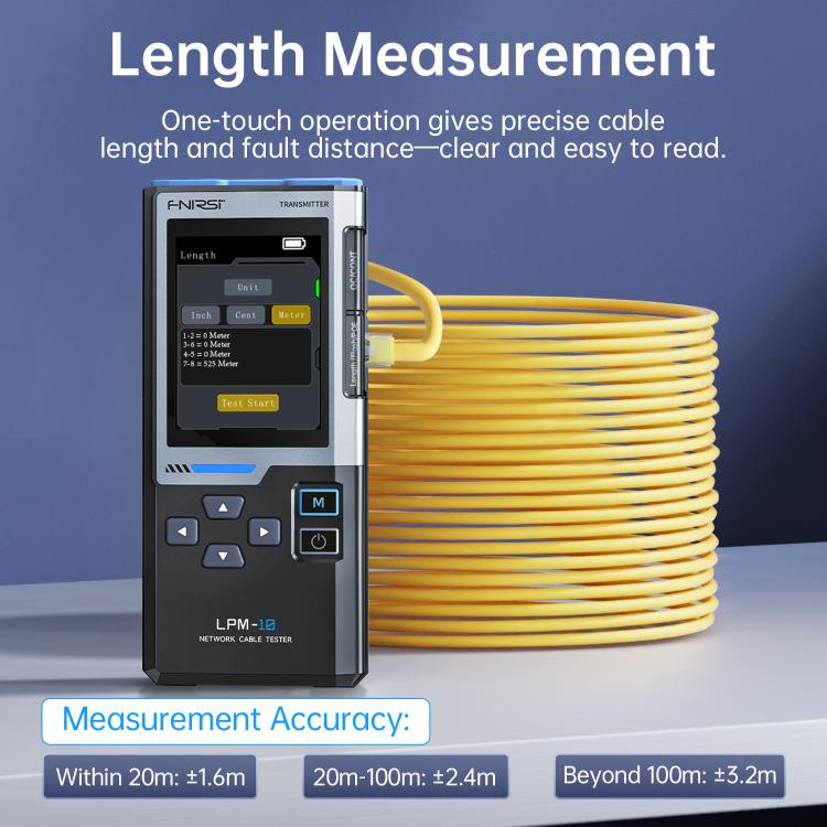 FNIRSI Multifunctional Cable Finder with Anti-interference PoE Cable Tester, LPM-10A