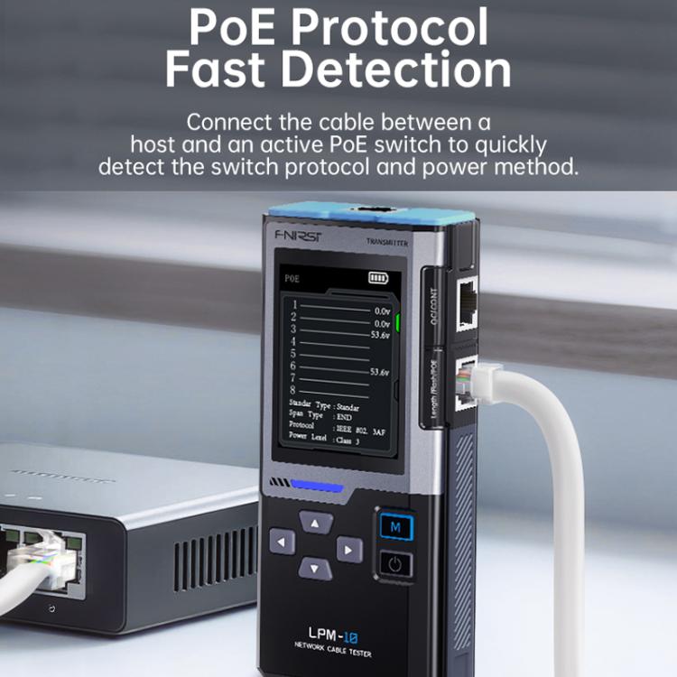 FNIRSI Multifunctional Cable Finder with Anti-interference PoE Cable Tester, LPM-10