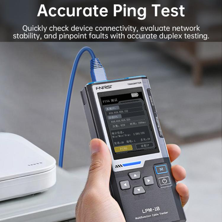 FNIRSI Multifunctional Cable Finder with Anti-interference PoE Cable Tester, LPM-10A