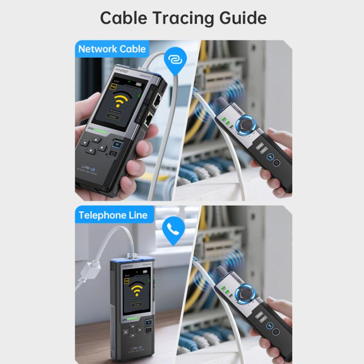 FNIRSI Multifunctional Cable Finder with Anti-interference PoE Cable Tester, LPM-10