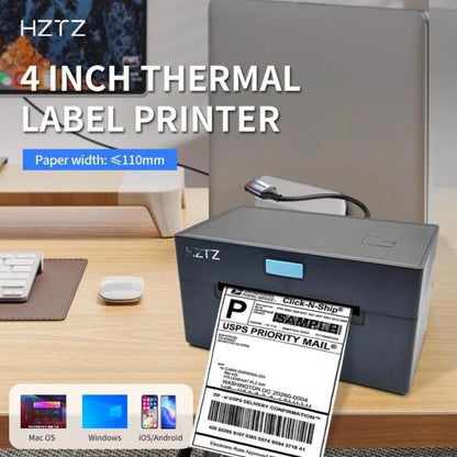 4-Inch High-Speed Thermal Label Printer with Dedicated Paper Stand, US Plug, HZTZ  9220-USB Black, HZTZ  9220-USB+Bluetooth Black, HZTZ  9220-USB+LAN Black, HZTZ  9220-USB+WiFi Black, HZTZ 9220-USB White, HZTZ 9220-USB+Bluetooth White