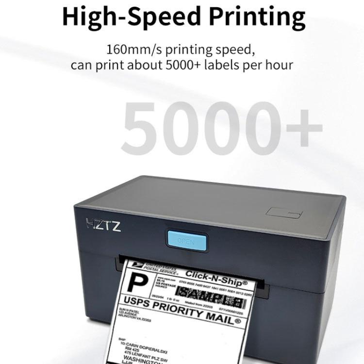 4-Inch High-Speed Thermal Label Printer with Dedicated Paper Stand, US Plug, HZTZ  9220-USB Black, HZTZ  9220-USB+Bluetooth Black, HZTZ  9220-USB+LAN Black, HZTZ  9220-USB+WiFi Black, HZTZ 9220-USB White, HZTZ 9220-USB+Bluetooth White