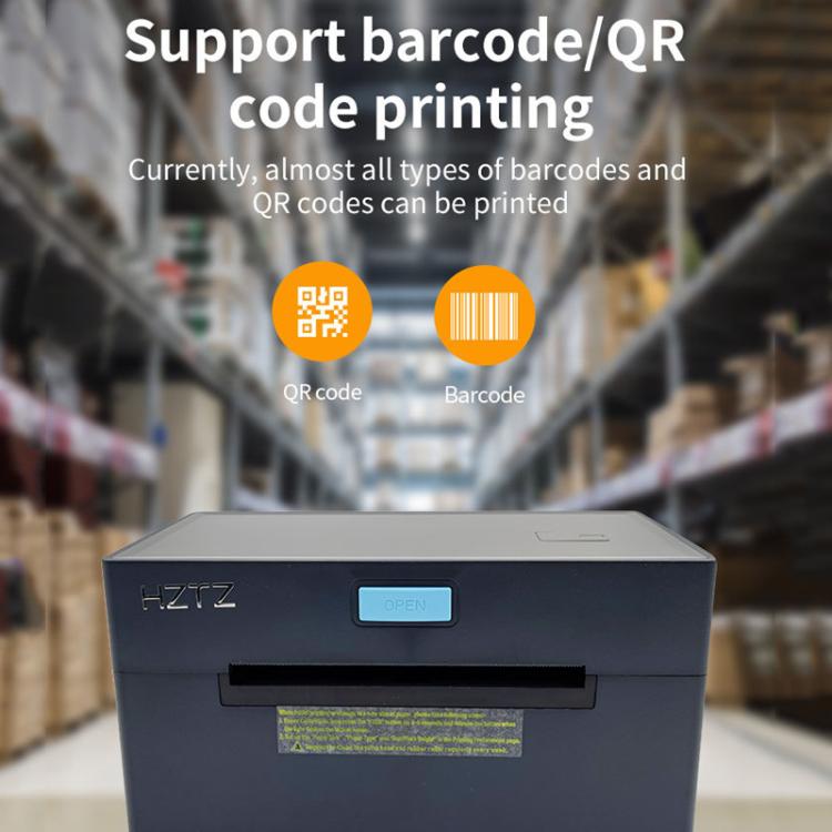 4-Inch High-Speed Thermal Label Printer with Dedicated Paper Stand, US Plug, HZTZ  9220-USB Black, HZTZ  9220-USB+Bluetooth Black, HZTZ  9220-USB+LAN Black, HZTZ  9220-USB+WiFi Black, HZTZ 9220-USB White, HZTZ 9220-USB+Bluetooth White