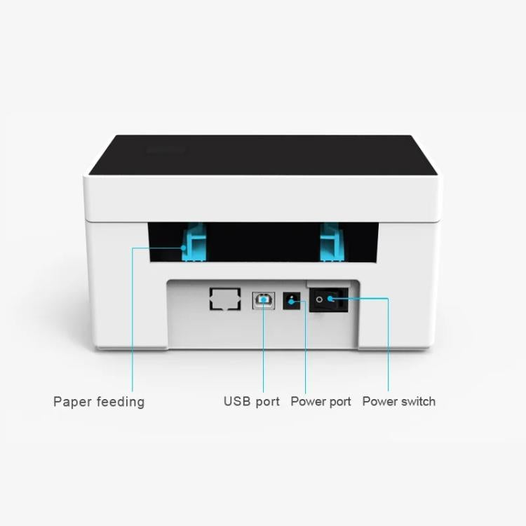 4-Inch High-Speed Thermal Label Printer with Dedicated Paper Stand, US Plug, HZTZ  9220-USB Black, HZTZ  9220-USB+Bluetooth Black, HZTZ  9220-USB+LAN Black, HZTZ  9220-USB+WiFi Black, HZTZ 9220-USB White, HZTZ 9220-USB+Bluetooth White