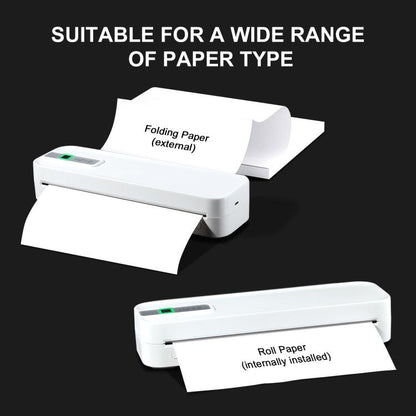 Wireless Rechargeable Thermal Printer Supports 2-inch to 8.5-inch Paper for PDF, Files, Images, and Tattoo Paper, HZTZ A4RJ 200dpi White, HZTZ A4RJ 200dpi Black, HZTZ A4RJ PRO 300dpi White, HZTZ A4RJ PRO 300dpi Black