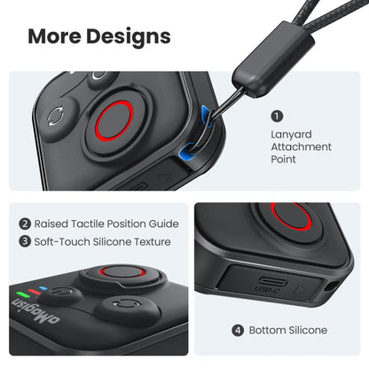 aMagisn Bluetooth Remote Controller 3.0 Universal Version For Insta360, GoPro Hero, Android/ios Smartphones, DJI OSMO 360, Action 6/5 Pro/4, AM40