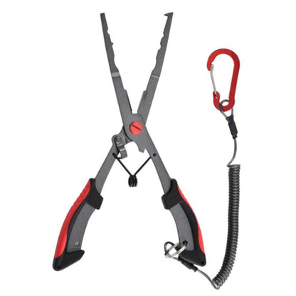 Seawater Corrosion Resistant Extended Eagle-Beak Hook Remover Line Cutter Pliers, Lure Plier, Lure Plier + Wire Safety Rope, Lure Plier + Wire Safety Rope + Nylon Bag, Lure Plier + Wire Safety Rope + Rubber Sleeve