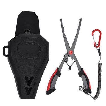 Seawater Corrosion Resistant Extended Eagle-Beak Hook Remover Line Cutter Pliers, Lure Plier, Lure Plier + Wire Safety Rope, Lure Plier + Wire Safety Rope + Nylon Bag, Lure Plier + Wire Safety Rope + Rubber Sleeve