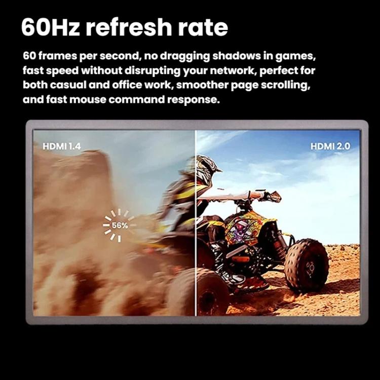 14-Inch Portable Monitor USB-C & HDMI-Compatible Laptop Second Screen, HYX-14R