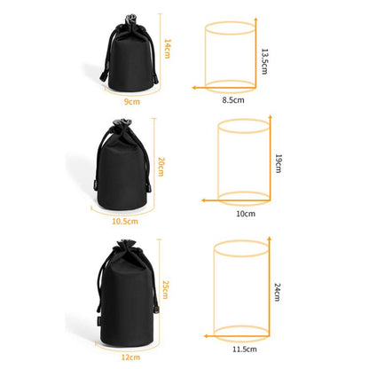 Camera Lens Pouch Lightweight Soft Shockproof Camera Inner Case, Cwatcun D296 Small, Cwatcun D296 Medium, Cwatcun D296 Large