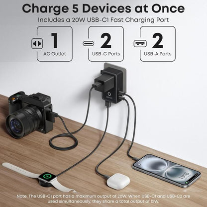 ANKER A9215 Multi-Country Adapter 20W Fast Charging PD Smart Distribution Universal Portable Charger