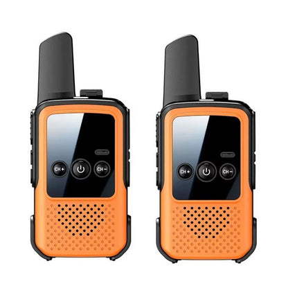 Mini Wireless Long Range Parent Child Walkie Talkie, 2pcs Black, 2pcs Orange, 2pcs Green, Single Black, Single Orange, Single Green