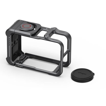 For DJI OSMO Action 5 Pro /4/3 aMagisn Metal Camera Cage2.0 Quick Release Protective Frame with Silicone Lens Cap, Action 5 Pro /4/3 Metal Cage