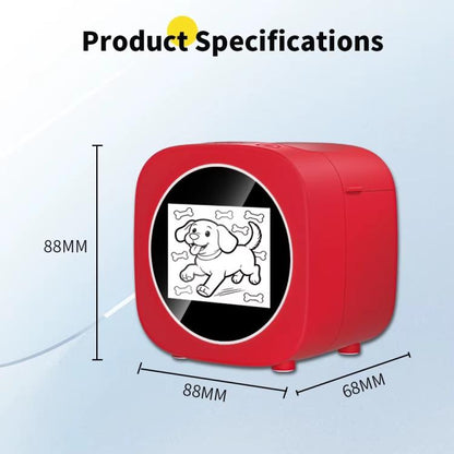 AI Thermal Printer With Voice-To-Image Generation 6 Creative Modes & 2.4-Inch HD Screen For Kids