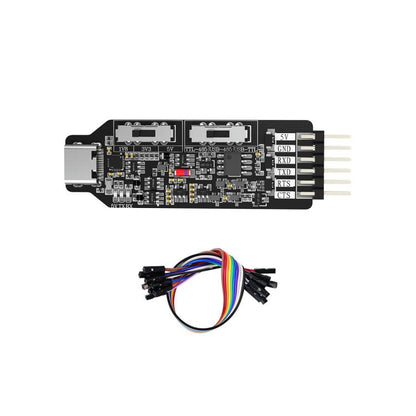 YAHBOOM USB Multi-Protocol Serial Converter Module For STM32, ESP32, RPi, Module, Module + DuPont Wire, Module + DuPont wire + Type-C