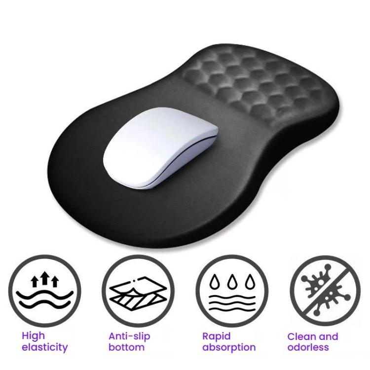 Ergonomic Silicone Mouse Pad with Wrist Rest for Gaming and Office Use