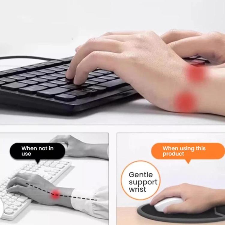 Ergonomic Silicone Mouse Pad with Wrist Rest for Gaming and Office Use
