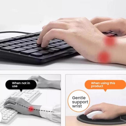 Ergonomic Silicone Mouse Pad with Wrist Rest for Gaming and Office Use