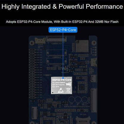 Waveshare ESP32-P4-WIFI6 HMI All-In-One Touch Display Development Board 10-Point Touch, 7 inch, 8 inch, 10.1 inch