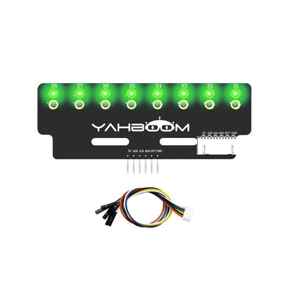YAHBOOM 8-Channel Grayscale Line Tracking Sensor Module For Smart Car Robots