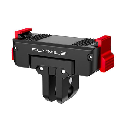 For DJI Osmo 360 / Action 3 / 4 / 5 Pro Flymile Magnetic Quick-Release Adapter Base, Plastic