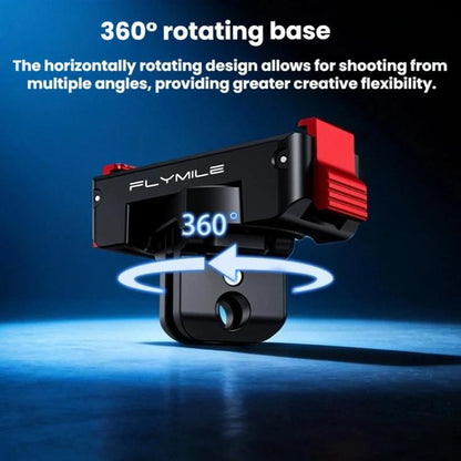 For DJI Osmo 360 / Action 3 / 4 / 5 Pro Flymile Magnetic Quick-Release Adapter Base, Plastic