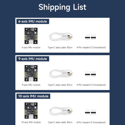 IMU Sensor Module AHRS Support ROS1 ROS2 for Jetson Raspberry Pi, YAHBOOM 6-axis, YAHBOOM 9-axis, YAHBOOM 10-axis