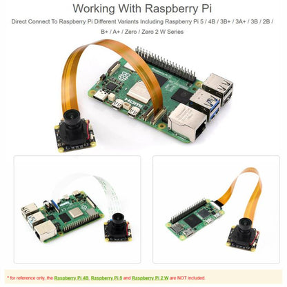 WAVESHARE IMX327 2MP IR-CUT Camera, Starlight Camera Sensor, Compatible With Raspberry Pi Series Boards, 33322