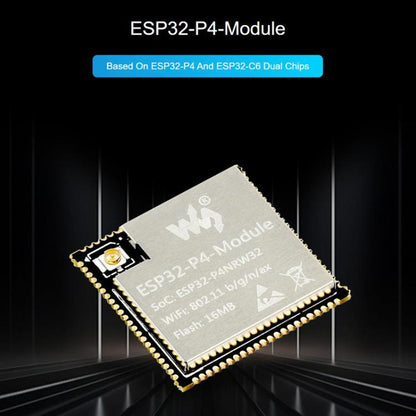 WAVESHARE ESP32-P4-Module Core Board, Based On ESP32-P4 And ESP32-C6 Dual-Chip Design, 16MB